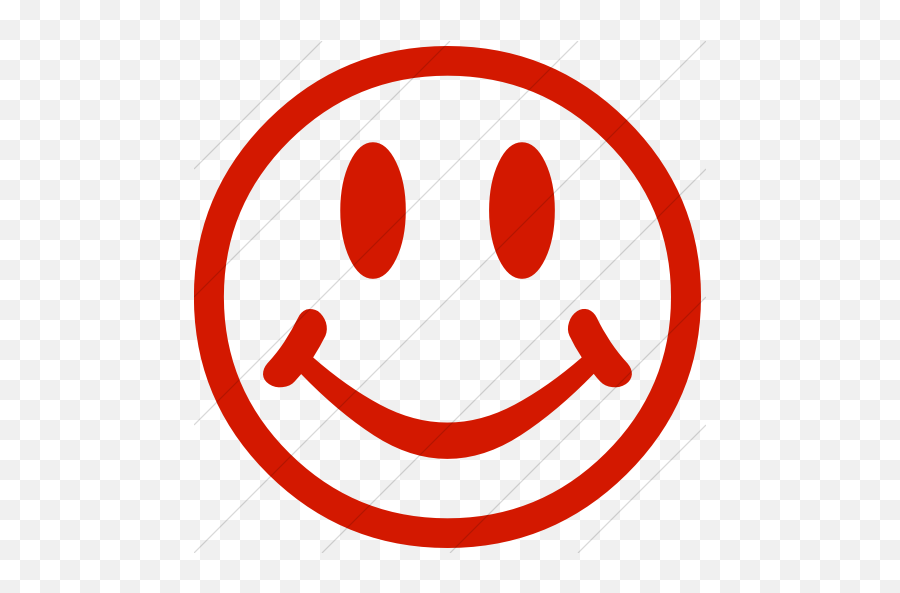Iconsetc Simple Red Classica Smiley Face 1 Icon - Keep On Keepin Emoji,5 Simple Emoticon Smileys