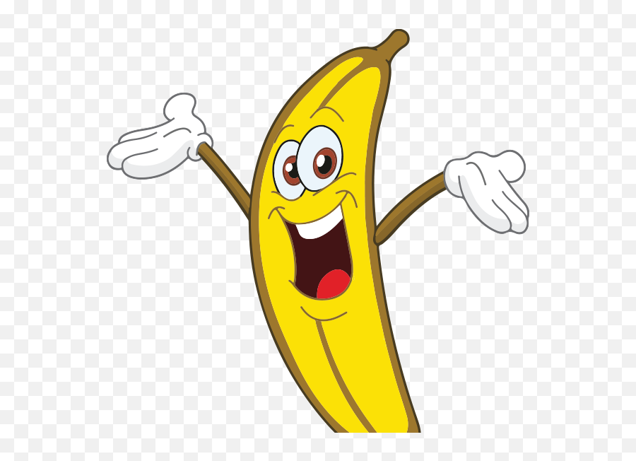 Cartoon Banana Clipart - Full Size Clipart 5294695 Banana With Face Cartoon Emoji,Banana Emoji Png