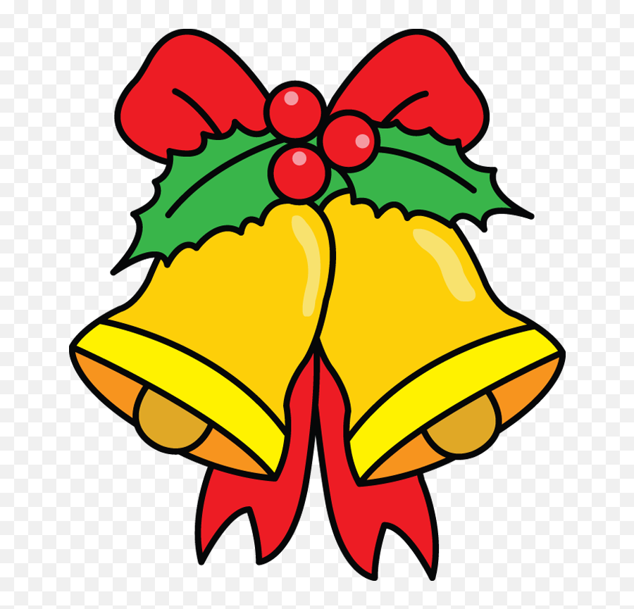 Draw - Simple Christmas Bells Drawing Emoji,Jingle Bell S Chime In Jingle Bell Time Emotion
