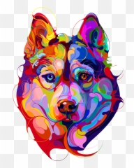 Posters - Dog Illustration Art Emoji,Art And Emotions
