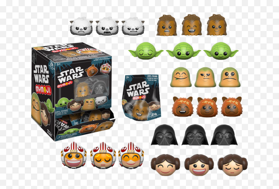 Star Wars My Moji Blind Bag Display - Emoji Star Wars Figures,Star Wars Emojis