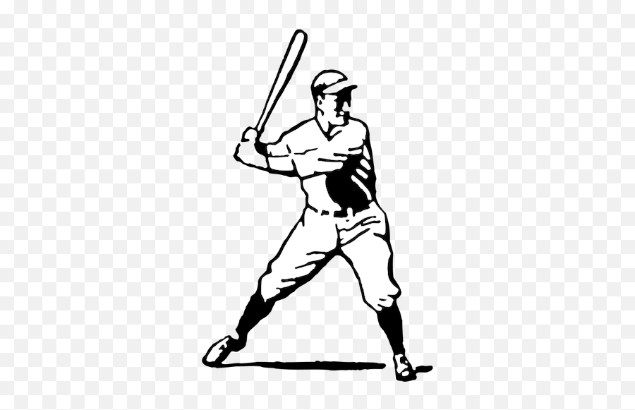 201 Bat Free Clipart Public Domain Vectors - Baseball Batter Clipart Emoji,Emoticon Bate De Beisbo