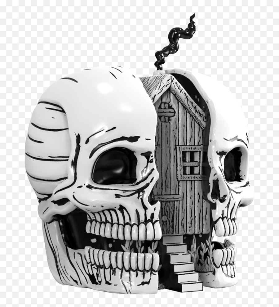 The Toy Chronicle Skull House By Eli Klemmeck Neolei X - Scary Emoji,Apple Skull Emoji 2018