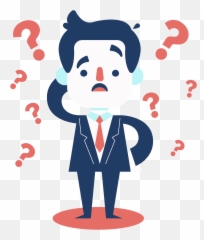 Question Mark Clipart - Man Question Clipart Png Emoji,Guys Who Use Lots Of Exclamation Marks And Emoticons