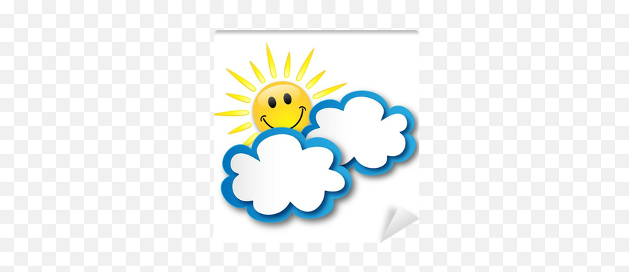 Sunny Spell Clouds Weather - Happy Emoji,Weather Emoticon