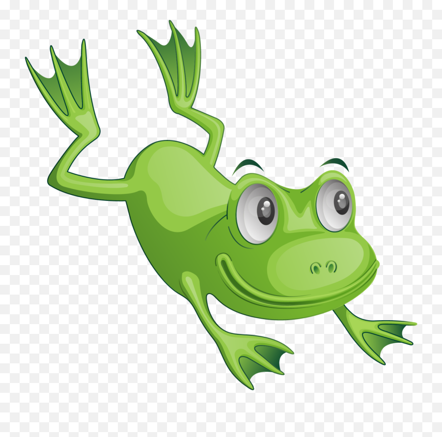 Mq Green Frog Frogs Jumping Sticker By Marras - Cartoon Frogs Transparent Background Emoji,Green Frog Emoji