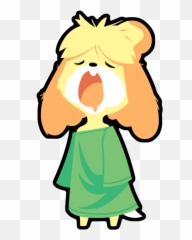 Sleepy Belle - Animal Crossing Isabelle Sleepy Emoji,Animal Crossing New Leaf Emotions