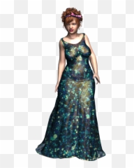 A Woman In An Elegant Dress Drawing - Elegant Dress Png Emoji,Emotions Dress