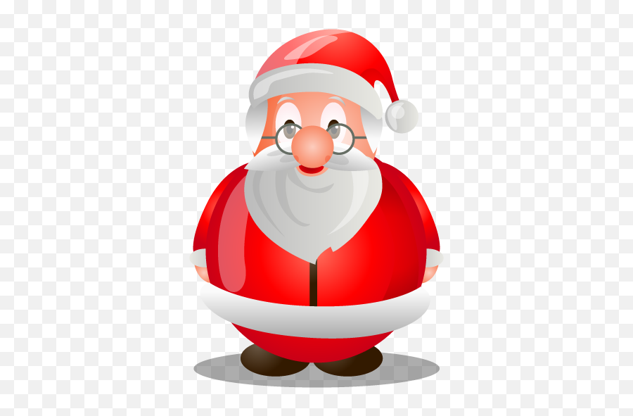 Santa Claus - Christmas Icon Png File Emoji,Merry Christmas Emoticons Free