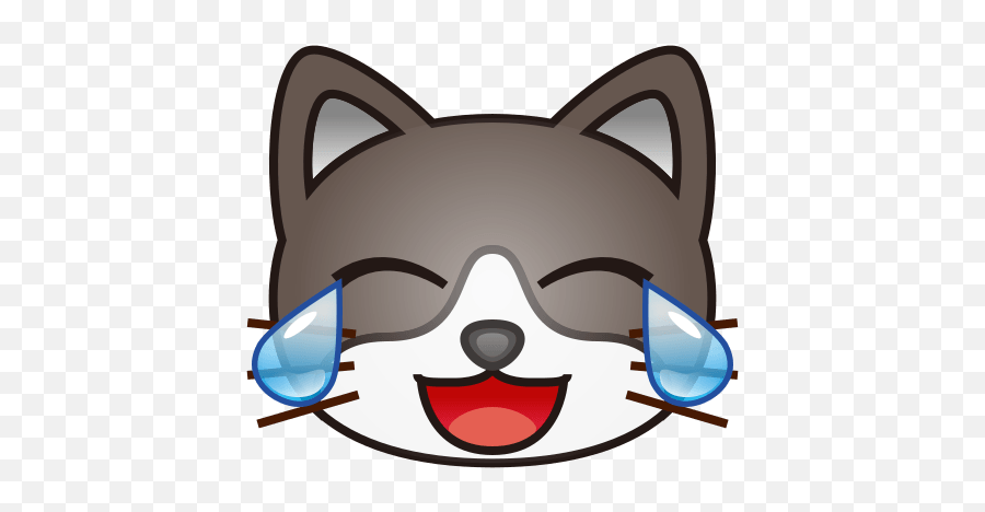 Cat Face With Tears Of Joy Id 12289 Emojicouk - Emoji Cat Face,Crying Joy Emoji