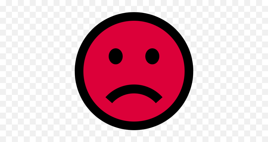 Survey Sim Satlantas Polres Tabanan - Red Sad Face Cartoon Emoji,Emoticon Senyum