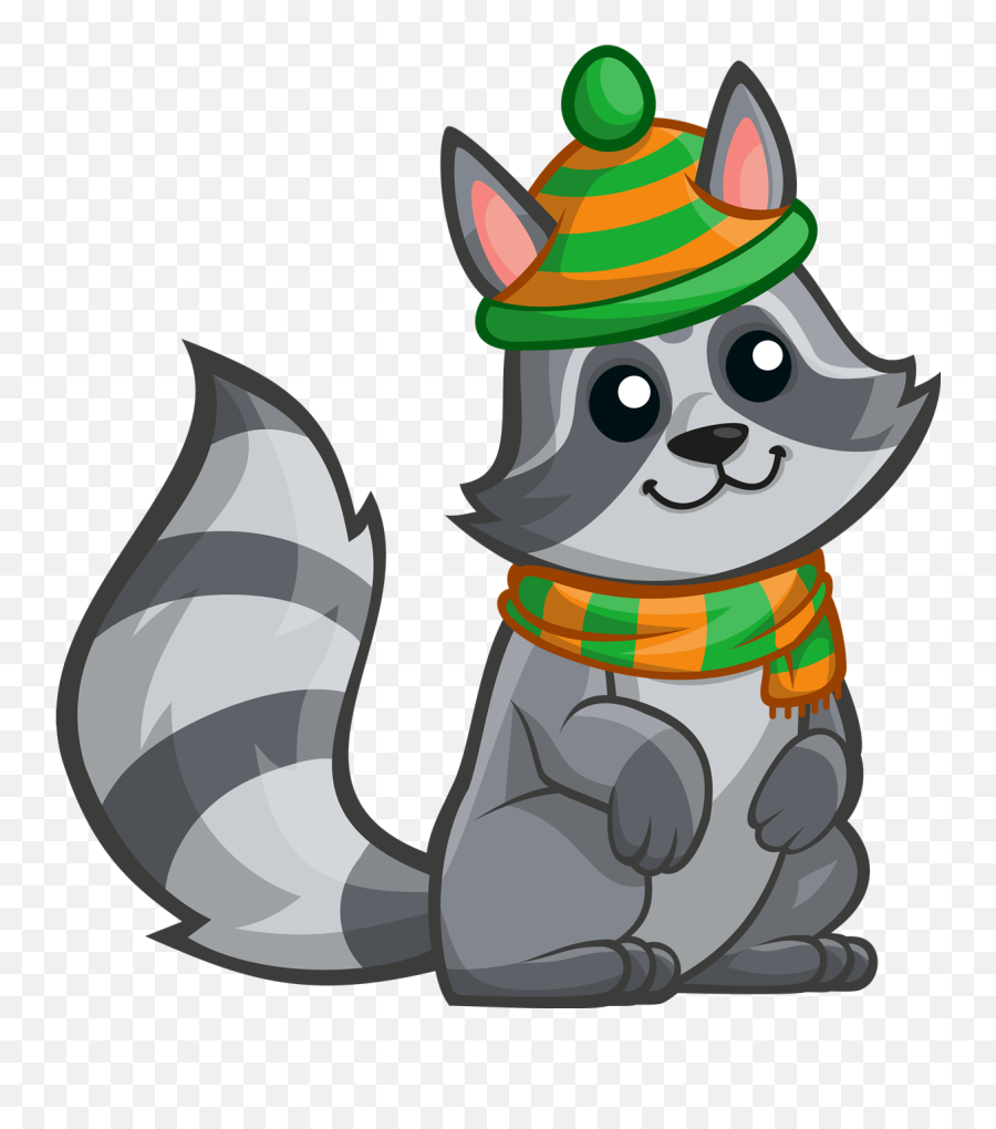 Raccoon Free To Use Clipart 2 - Clipartix Racoon Tail Clipart Emoji,Racoon Emoji