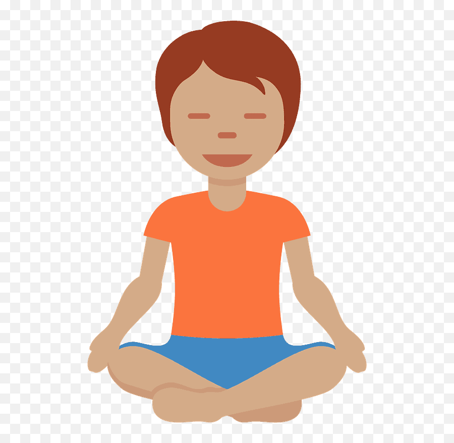 Person In Lotus Position Emoji Clipart - Lotus Position,Meditate Emoji