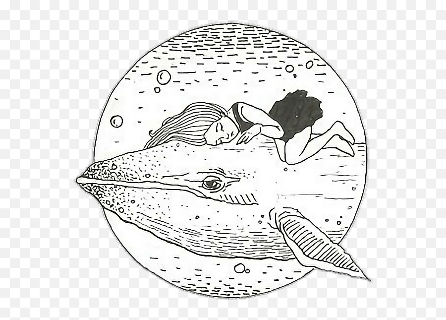Planet Girl Whale Sticker - Dot Emoji,Sunfish Emoji