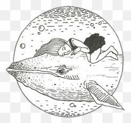 Planet Girl Whale Sticker - Dot Emoji,Sunfish Emoji
