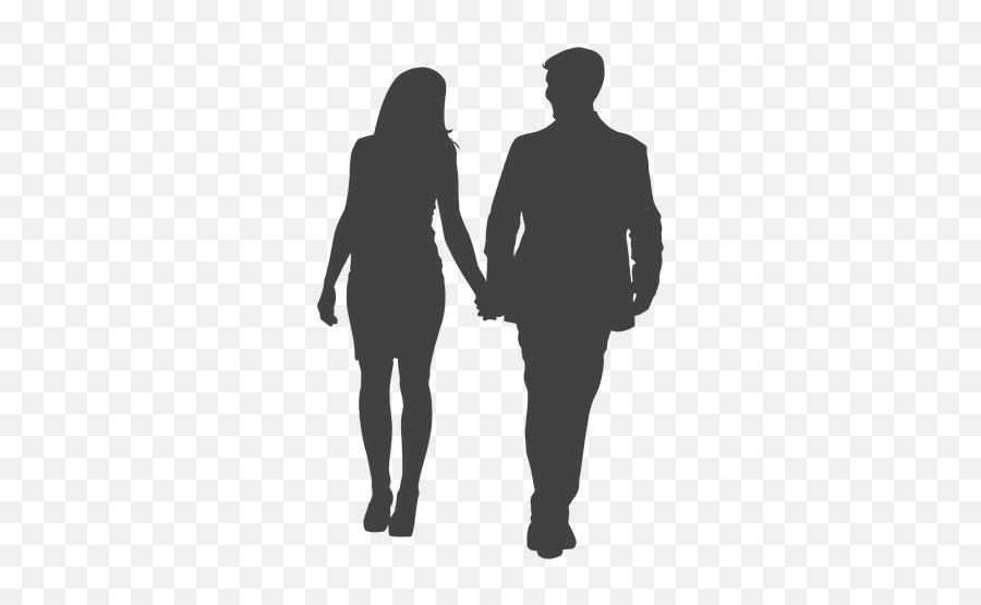 Silhouette Woman - Man And Woman Holding Hands Silhouette Png Emoji,Girls Holding Hands Emoji