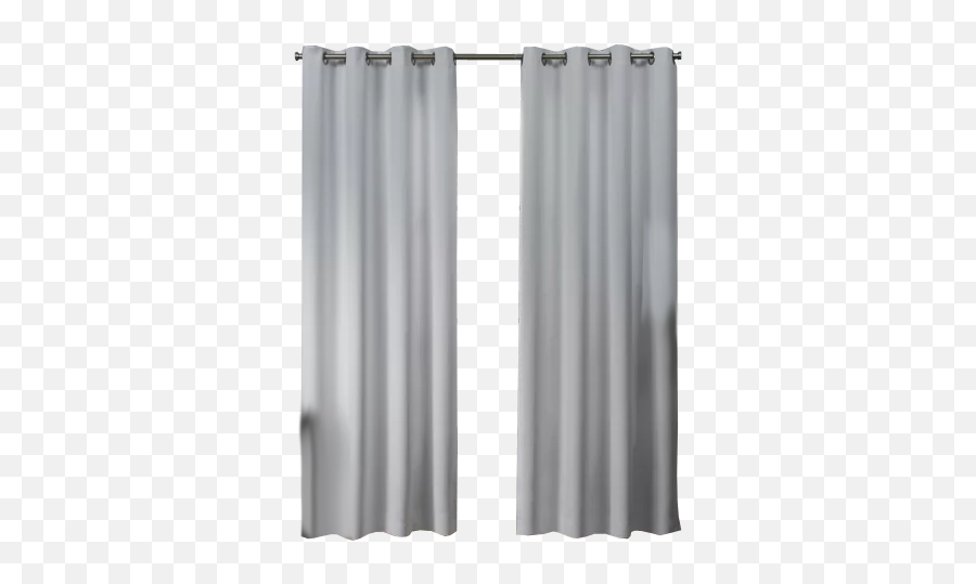 Loraine Solid Thermal Grommet Curtains - Solid Emoji,Crystal Emotion Showet Curtains