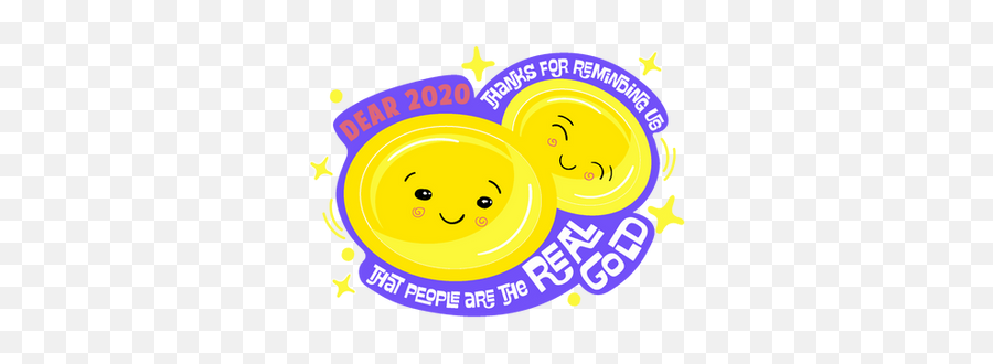 Dear 2020 - Happy Emoji,Thanks Emoticon Text