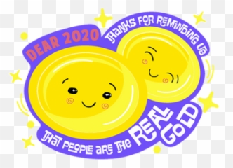 Dear 2020 - Happy Emoji,Thanks Emoticon Text