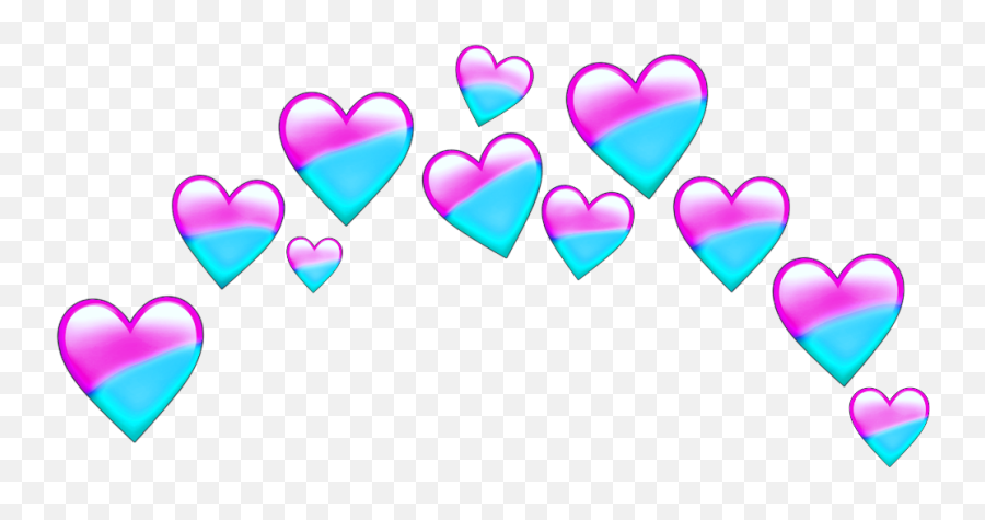 The Most Edited - Heart Crown Emoji,Facebook Emoji Corazones De Colores