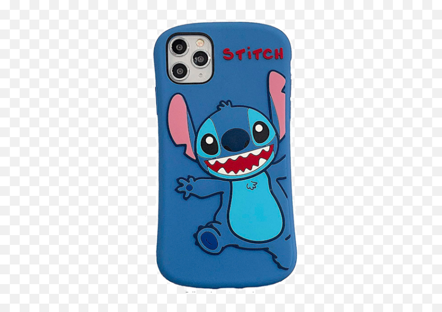 Case Blue Stitch Cute 3d Soft Silicone - Smartphone Emoji,Bunny Emoji Iphone X Case