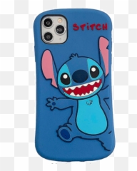 Case Blue Stitch Cute 3d Soft Silicone - Smartphone Emoji,Bunny Emoji Iphone X Case