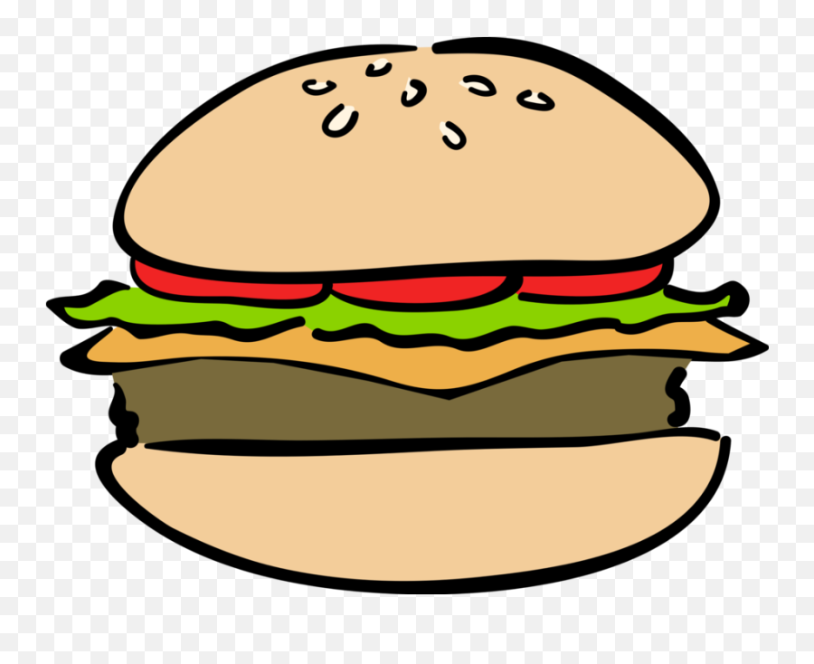 Foods Clipart Hamburger Foods Hamburger Transparent Free - Transparent Png Burger Vector Png Free Emoji,Hamburger Emoji