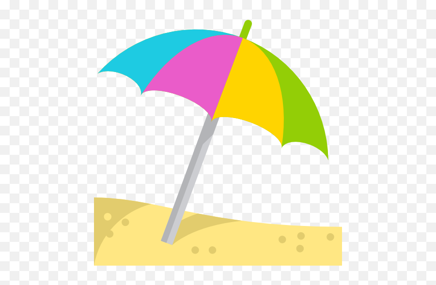 Sun Umbrella - Guarda Sol De Praia Desenho Emoji,Sun Umbrella Emoticon