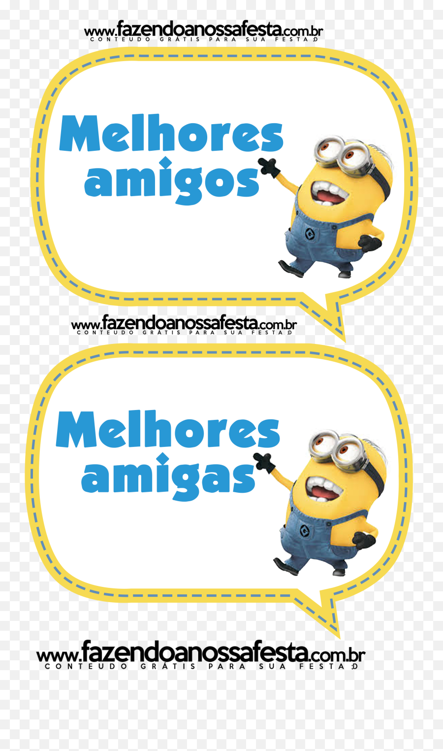 Plaquinhas Divertidas Dos Minions Festa Infantil Minions - Happy Emoji,Fazendo A Minha Festa Emoji