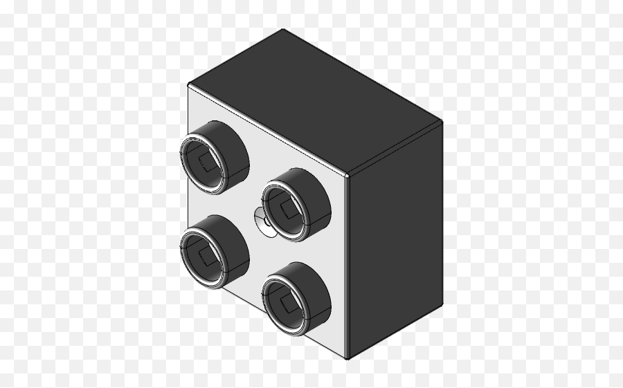 Lego Duplo Brick 2x2 3d Cad Model Library Grabcad - Horizontal Emoji,Drawing Emotions On Duplos