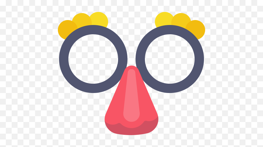 Clown Nose Png Background Image Png Arts - Clown Glasses With Nose Png Emoji,Nose And Glasses Emoji