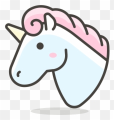 Unicorn Emoji Icon Of Colored Outline - Unicorn Icon Free,Unicorn Emoji