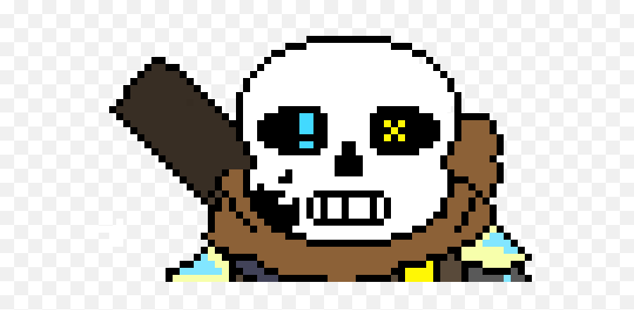 Pixel Art Gallery - Ink Sans Head Emoji,I M Watching You Emoticon