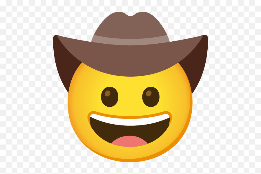 Cowboy Hat Face Emoji - Emoji Con Sombrero,Sombrero Emoji