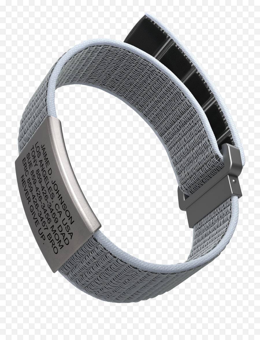 Wrist Id Sport Nylon Loop 19mm Slate - Road Id Emoji,All The Sport Emojis