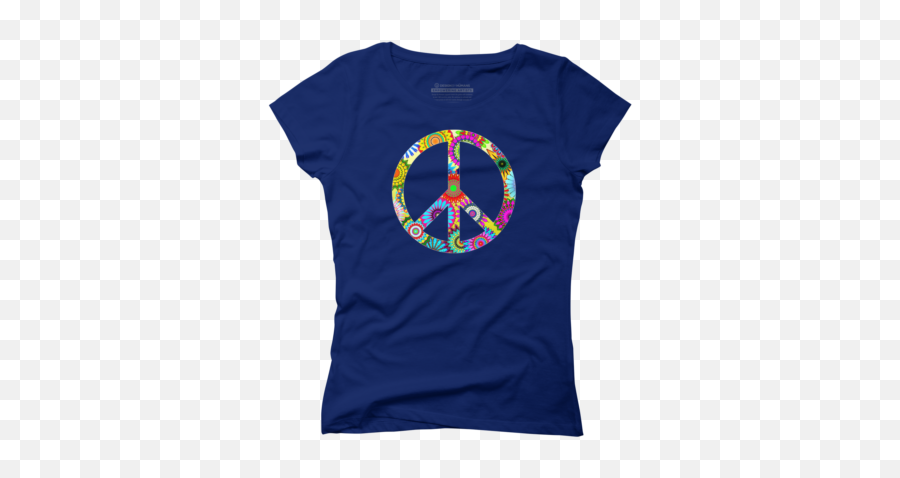 Best Juniorsu0027 T - Shirts Design By Humans Emoji,Flower Emoji With Peace Sign