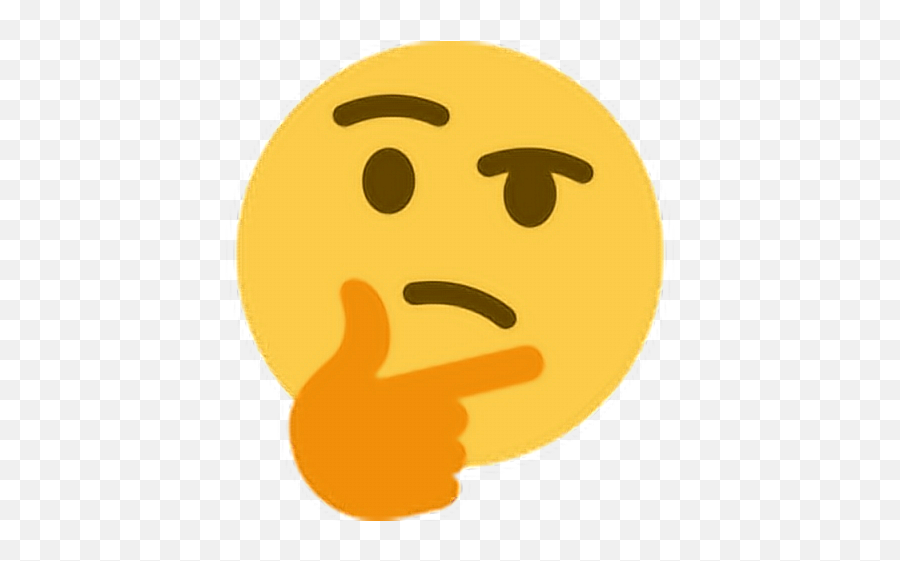 Hmm Think Maybe Hand Wise Emoji Sticker - Discord Thinking Emoji Png,Hands On Hips Emoticon