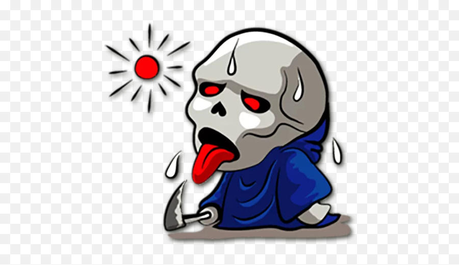 Telegram Sticker From Collection Grim Reaper Emoji,Jk Emoji