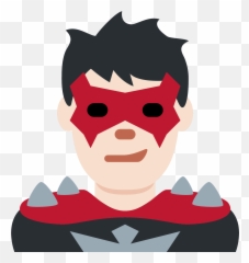 Man Supervillain Emoji Clipart Free Download Transparent,Black 'fiary Emoji