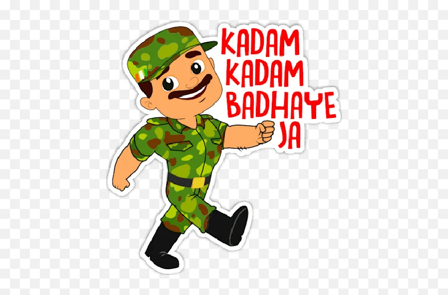 Telegram Sticker From Indian Army Indian U2022 Pack Emoji,Indian Hat Emoji