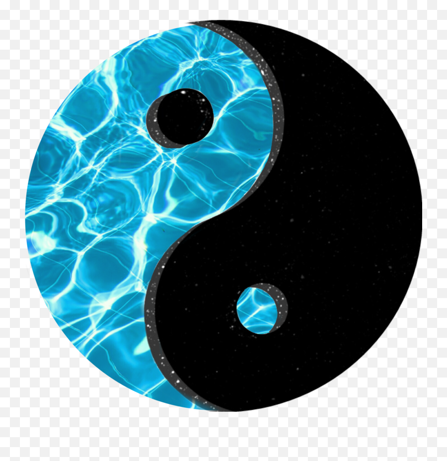 Yingyang Water Cool Background Sticker By Shuffle Nina - Dot Emoji,Emoji Shuffle