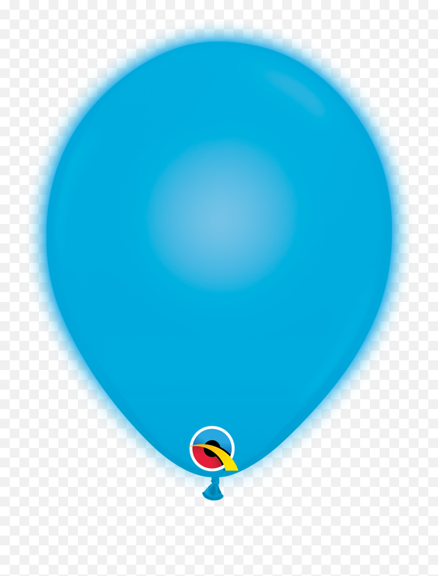 10 Q - Lite Blue 5 Count Qualatex Light Up Latex Balloons Dot Emoji,Snoopy Happy Dance Emoji