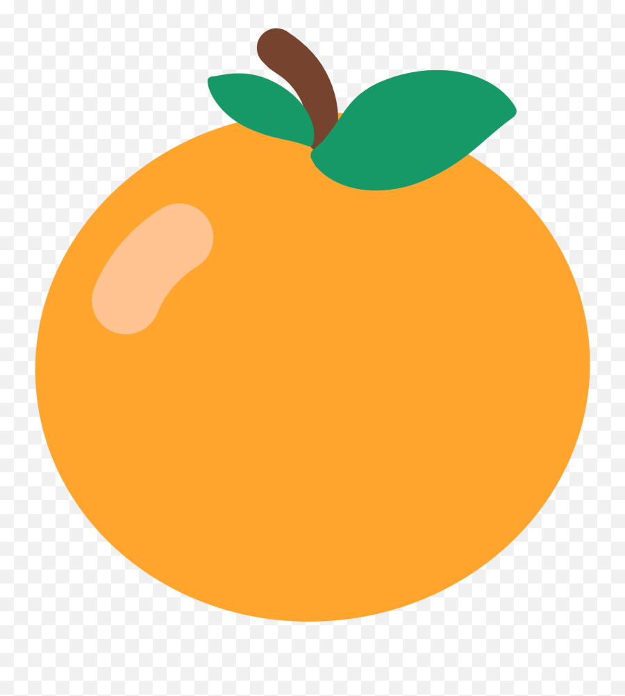 Tangerine Emoji - Orange Emoji Transparent Background,Orange Emoji