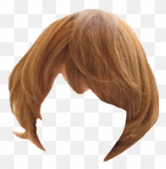 Hair Wig Asian Asianhair Bob Sticker - Blonde Wig Bob Png Transparent Emoji,Dumb Blonde Emoji