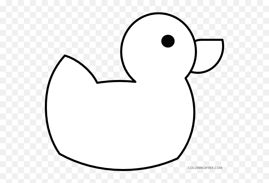Duck Outline Coloring Pages Duck Clip Printable - Bath Duck Clipart Black And White Emoji,Rubber Ducky Emoji