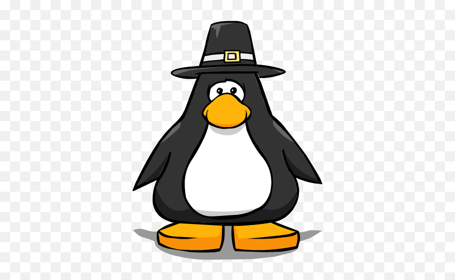 Pilgrim Hat - Penguin With Water Cartoon Emoji,Pilgrim Hat Emoji