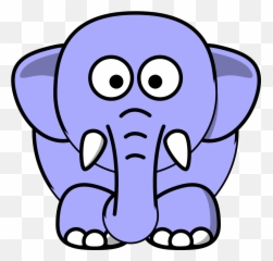 Elephant Face Clip Art - Heavy Objects Clip Art Png Cartoon Animal Clip Art Emoji,Inanimate Object Emoji