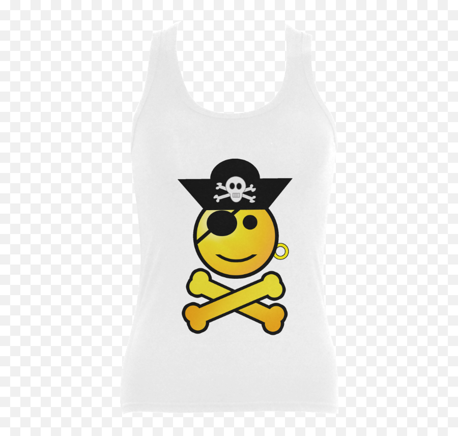 Pirate Emoticon - Smiley Emoji Womenu0027s Shoulderfree Tank Top Model T35 Id D536370,Xmas Reindeer Emoticon