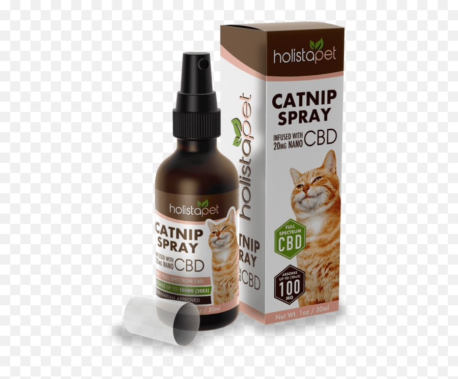 Holistapet Cbd Infused Cat Nip Spray - Catnip In Spray Emoji,Dog Cat Emotion Responses