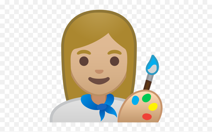 U200d Woman Artist Medium - Light Skin Tone Emoji Artistic Emoji Png,Imagena De Emojis